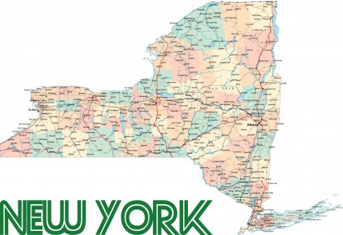 new-york-road-map
