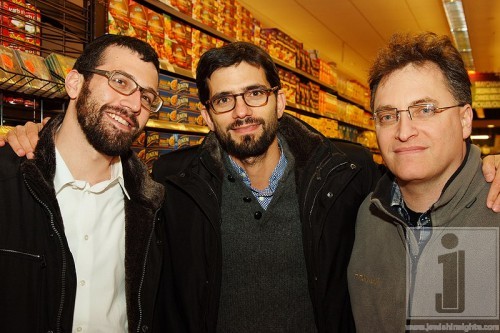 Pomegranate's Matis Swerdloff, Producer Chaim Marcus and Director Larry Guterman
