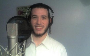 Motty Ilowitz singing choir on his composition for Shloime Gertner’s album