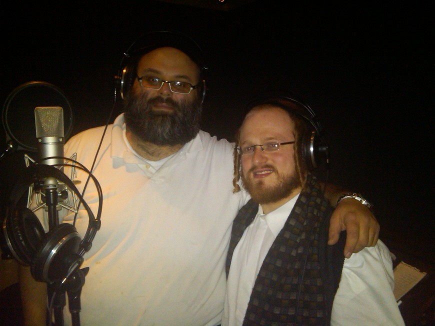 Yanky Gruentzweig & Joel Polatseck in Fountain Music Studio