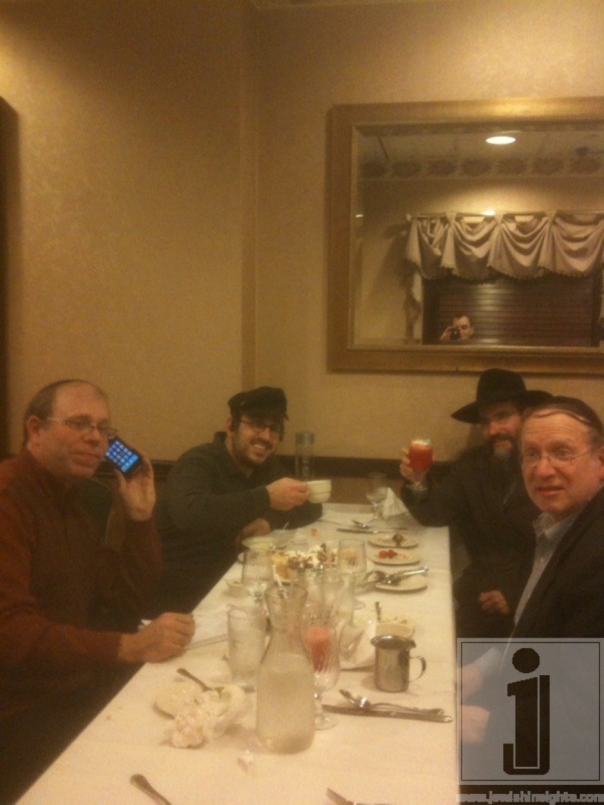 Ding, Lipa, Avremel and Yisroel Lamm meeting about HASC XXIII