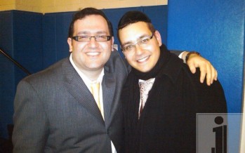 Dovid Gabay with Eli Gerstner at Oorah show in Staten Island