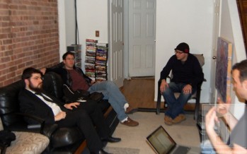 BENNY FRIEDMAN concert production meeting Bernie, Avi, Benny and Avram
