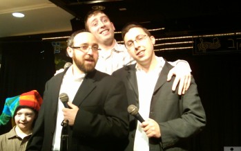 Sruly Williger, Shua Kessin & Dovid Stein @ a mitzvah event