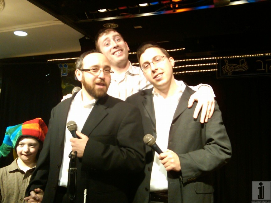 Sruly Williger, Shua Kessin & Dovid Stein @ a mitzvah event