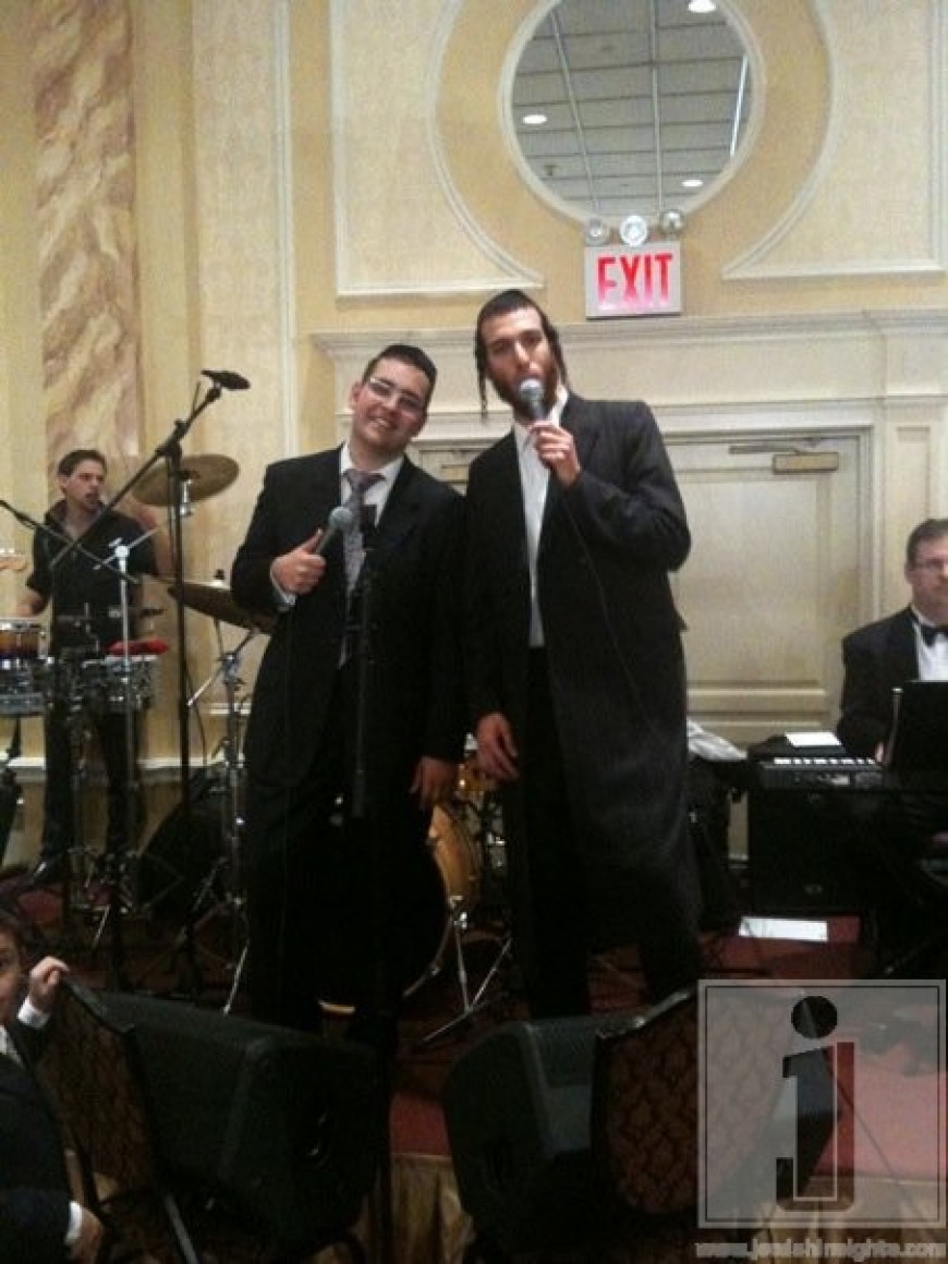 Dovid Gabay & Beri Weber at a recent Wedding
