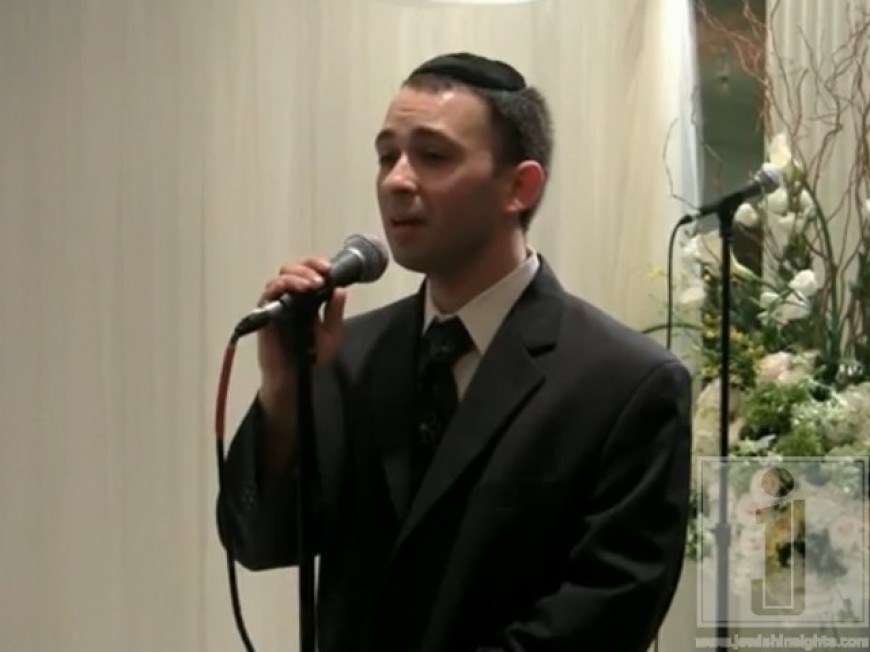 Yitzy Spinner Singing At Aryeh Kunstler’s Chupah