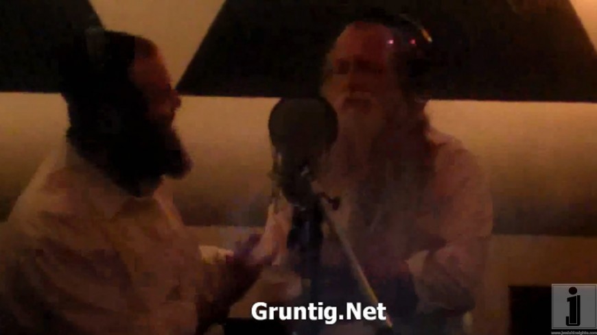 Yitzchak Fuchs and Shloime Taussig in Studio