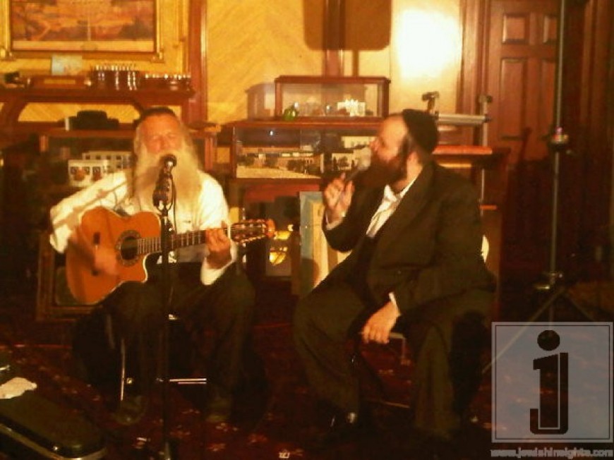 Shloime Taussig & Yitzchak Fuchs last night @ Yad Efraim