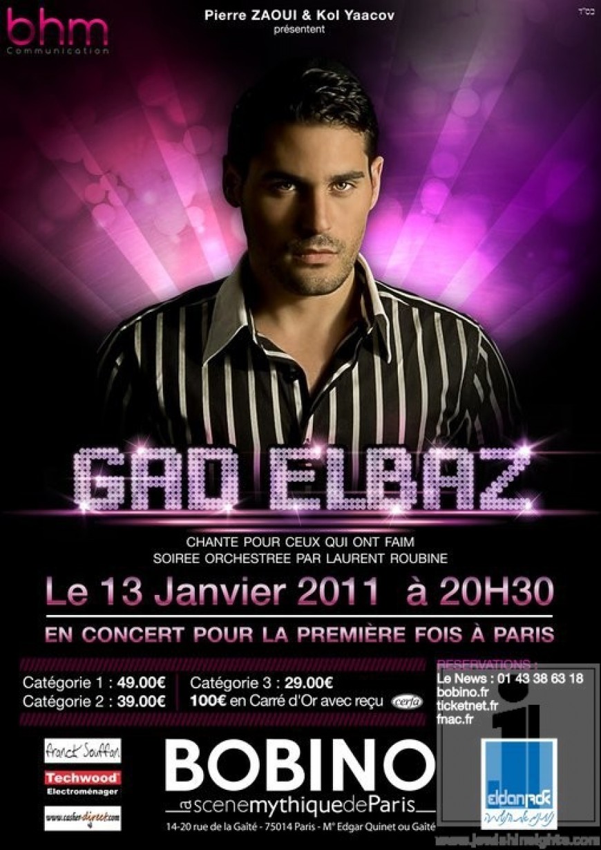 GAD ELBAZ live in Paris