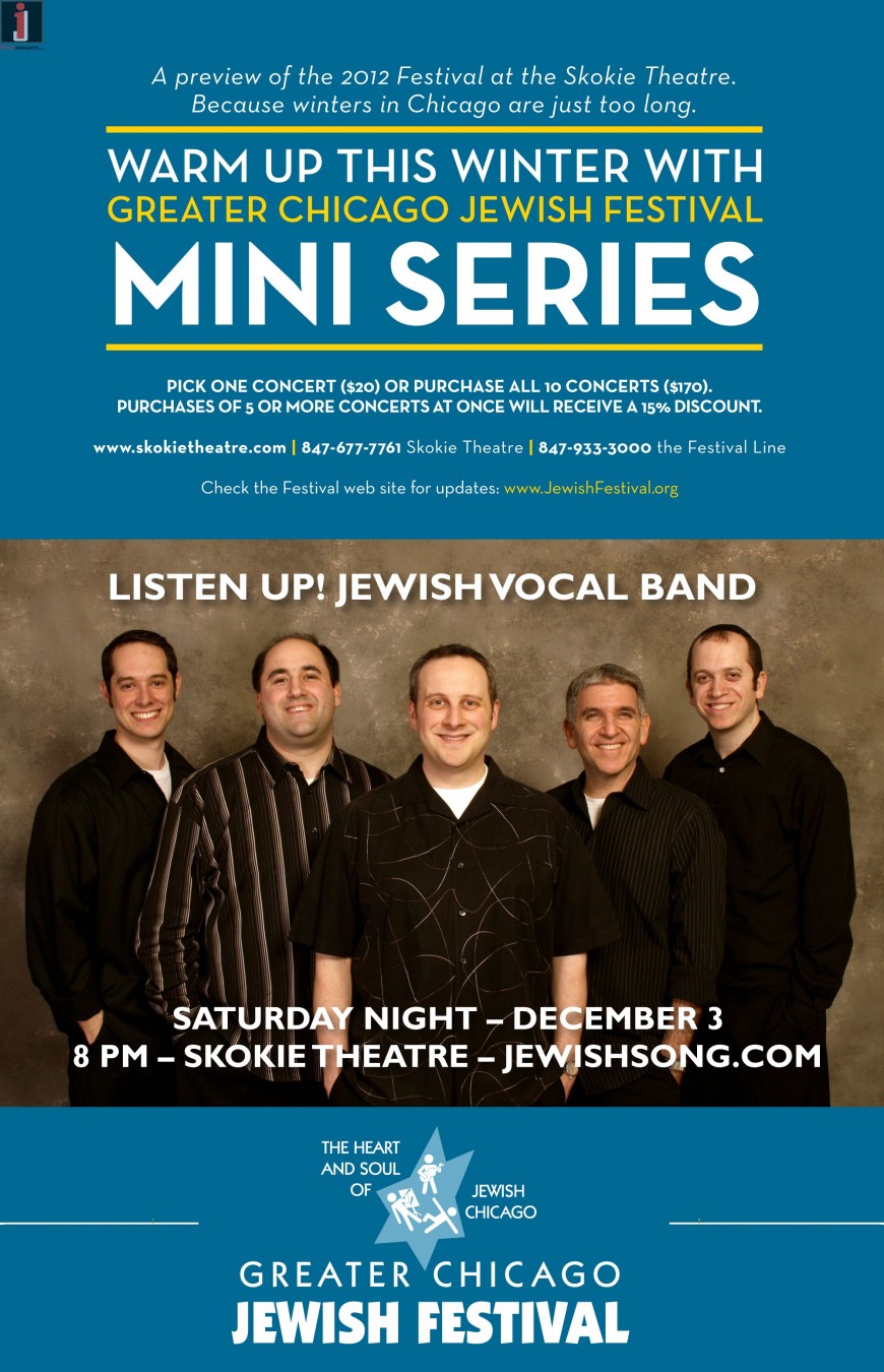 WARM UP THIS WINTER WITH LISTEN UP! JEWISH VOCAL BAND