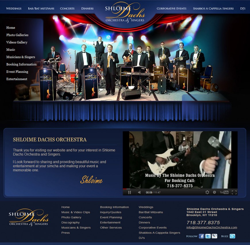 The Shloime Dachs Orchestra launches their website!