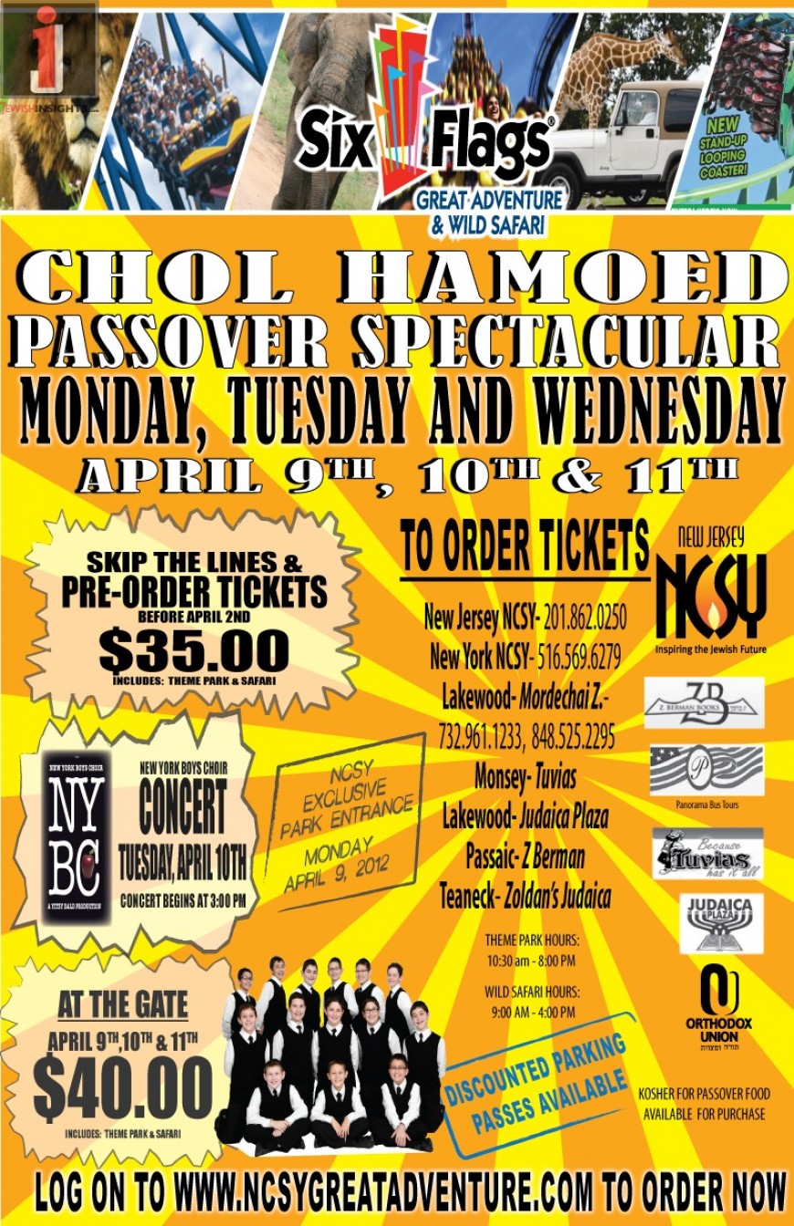 NCSY Presents Six Flags Chol Hamoed Passover Spectacular