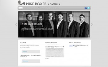 Mike Boxer Launches A Cappella Website!