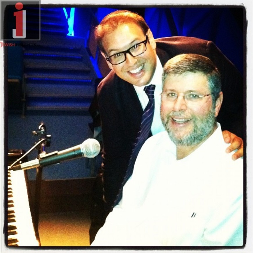 Eli Schwebel performing with Abie Rotenberg at a private event as D’veykus