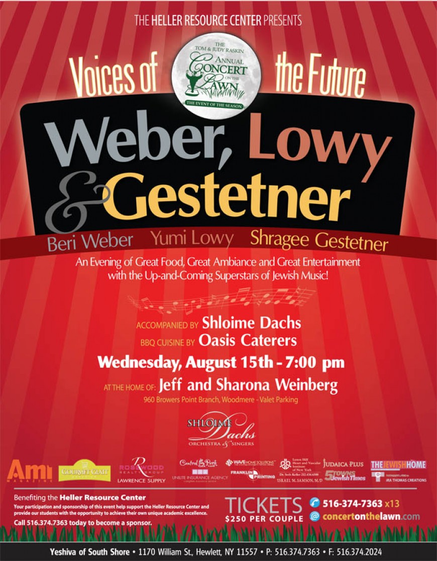 Concert on the Lawn with Beri Weber, Yumi Lowy & SHRAGEE Gestetner