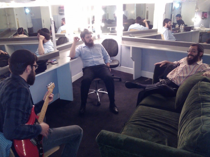 8th Day & Benny Friedman backstage at the CHabad telethon