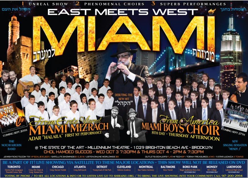 MIAMI SUCCOS HISTORIC SHOWS- EAST MEETS WEST