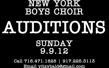 NEW YORK BOYS CHOIR AUDITIONS