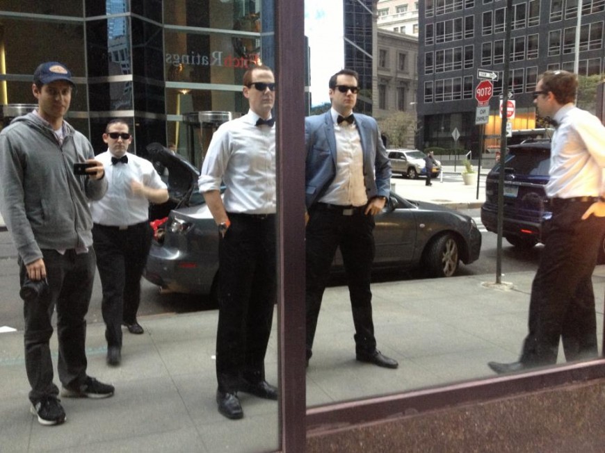 The MACCABEATS on the set of their new project