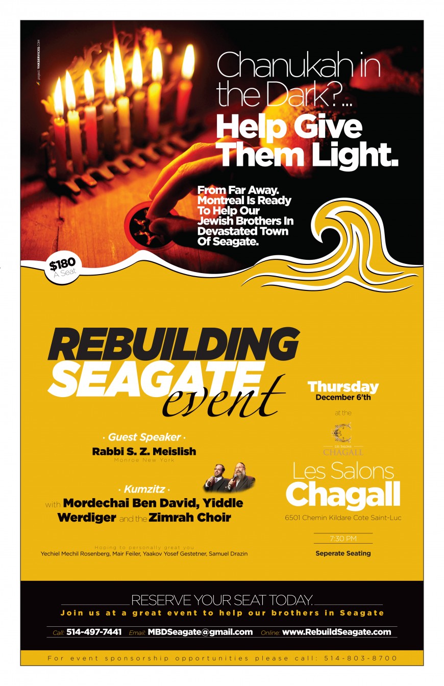 Rebuilding SeaGate Event in Montreal