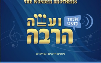 The Wonder Brothers – Emor M’eat V’asei Harbei