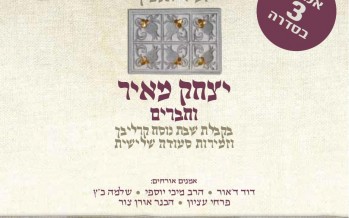“Zeir Anfin” Yitzchak Meir & Friends Make Shabbos In Middle of The Week