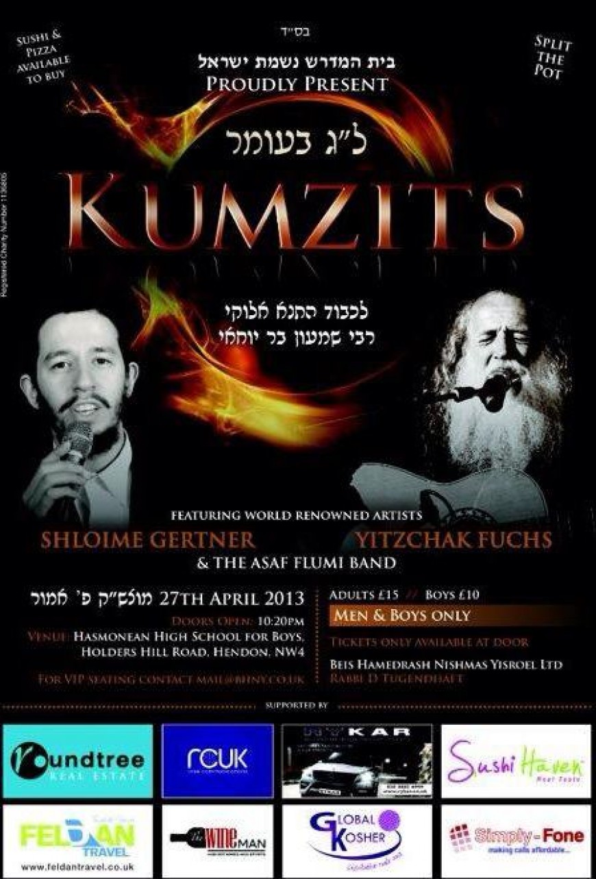 Lag BaOmer Bonfire & Kumzits with Shloime Gertner & Yitzchak Fuchs in London: