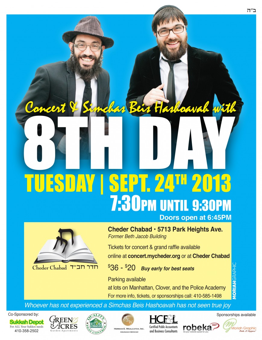 Simchas Beis Hashoavah with 8th Day