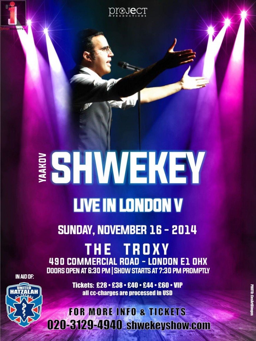YAAKOV SHWEKEY LIVE IN LONDON V
