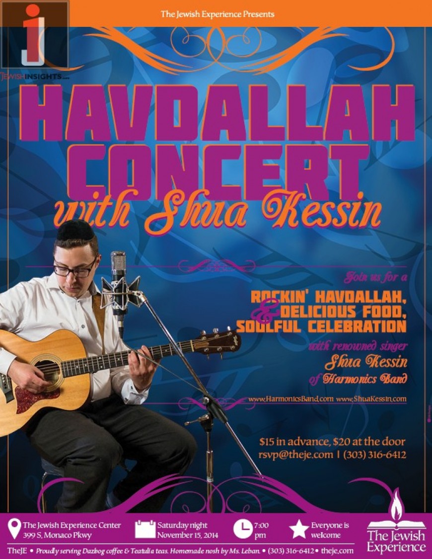 The Jewish Experience Presents HAVDALLAH CONCERT WITH SHUA KESSIN