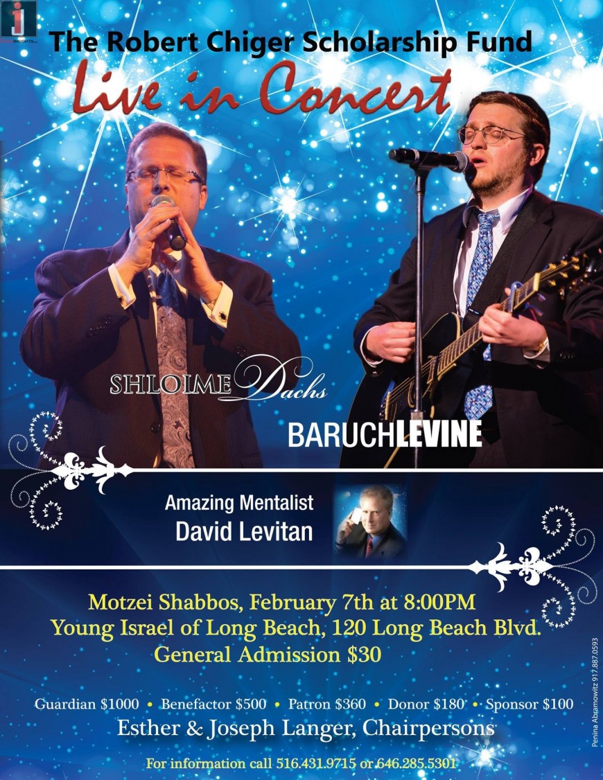 SHLOIME DACHS & BARUCH LEVINE Live In Concert