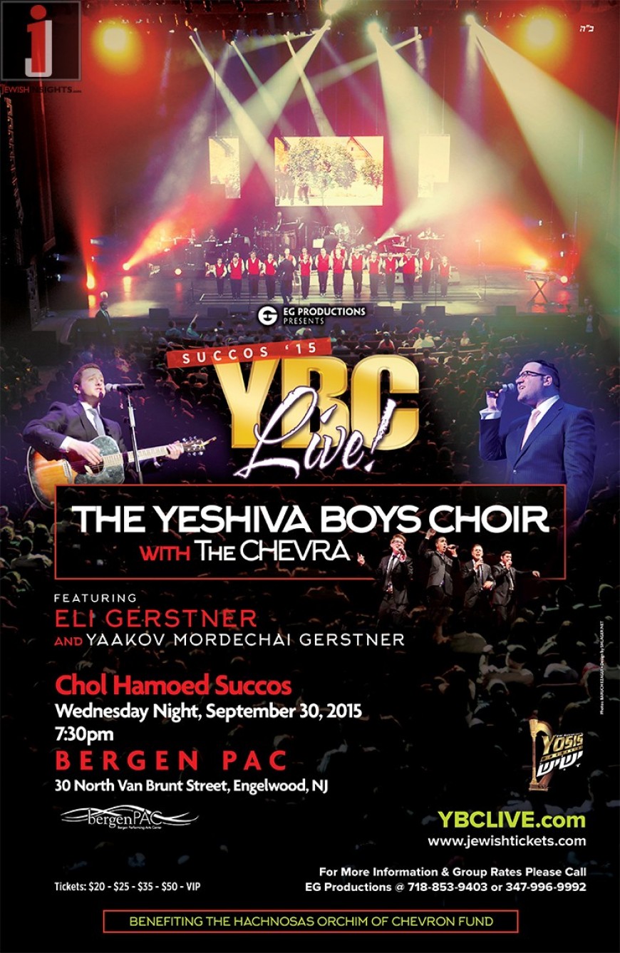 YBC LIVE SUCCOS ’15: YBC With The Chevra, Eli Gerstner & Y. M. Gerstner
