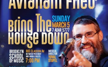 Avraham Fried set to “Bring the House Down” Back at Soul II Soul in Brooklyn after 7 years