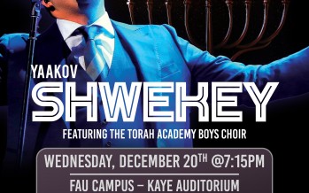 Torah Academy’s 4th Annual Concert Featuring Yaakov Shwekey!