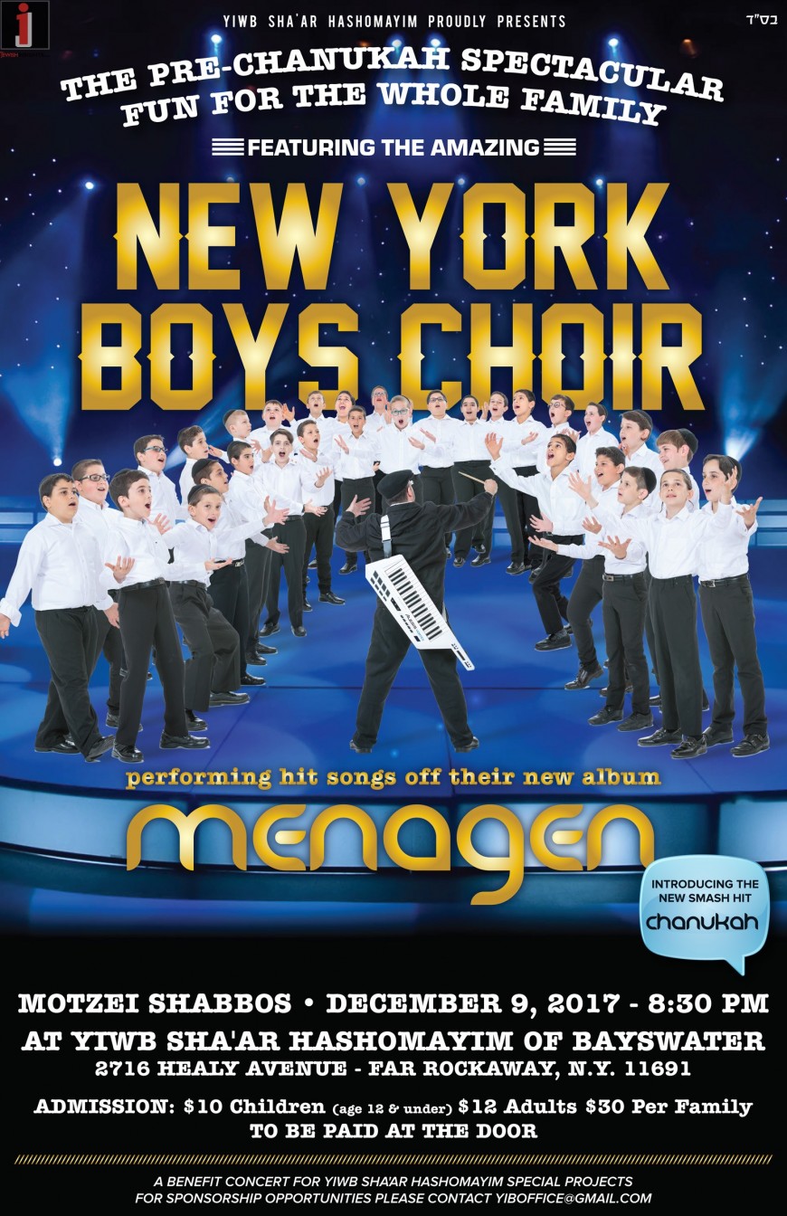 Pre-Chanukah Concert With The New York Boys Choir