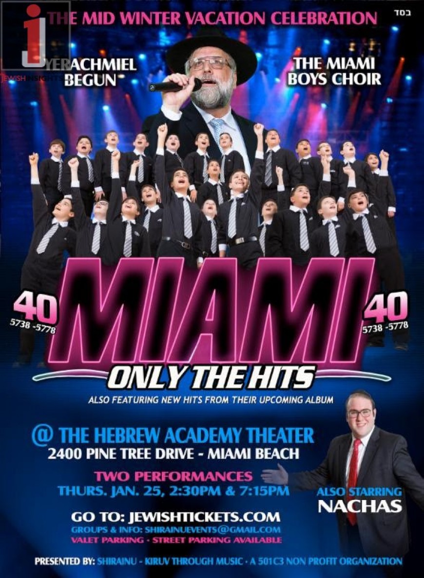 THE MID-WINTER VACATION CELEBRATION! MIAMI BOYS CHOIR IN MIAMI JAN 25