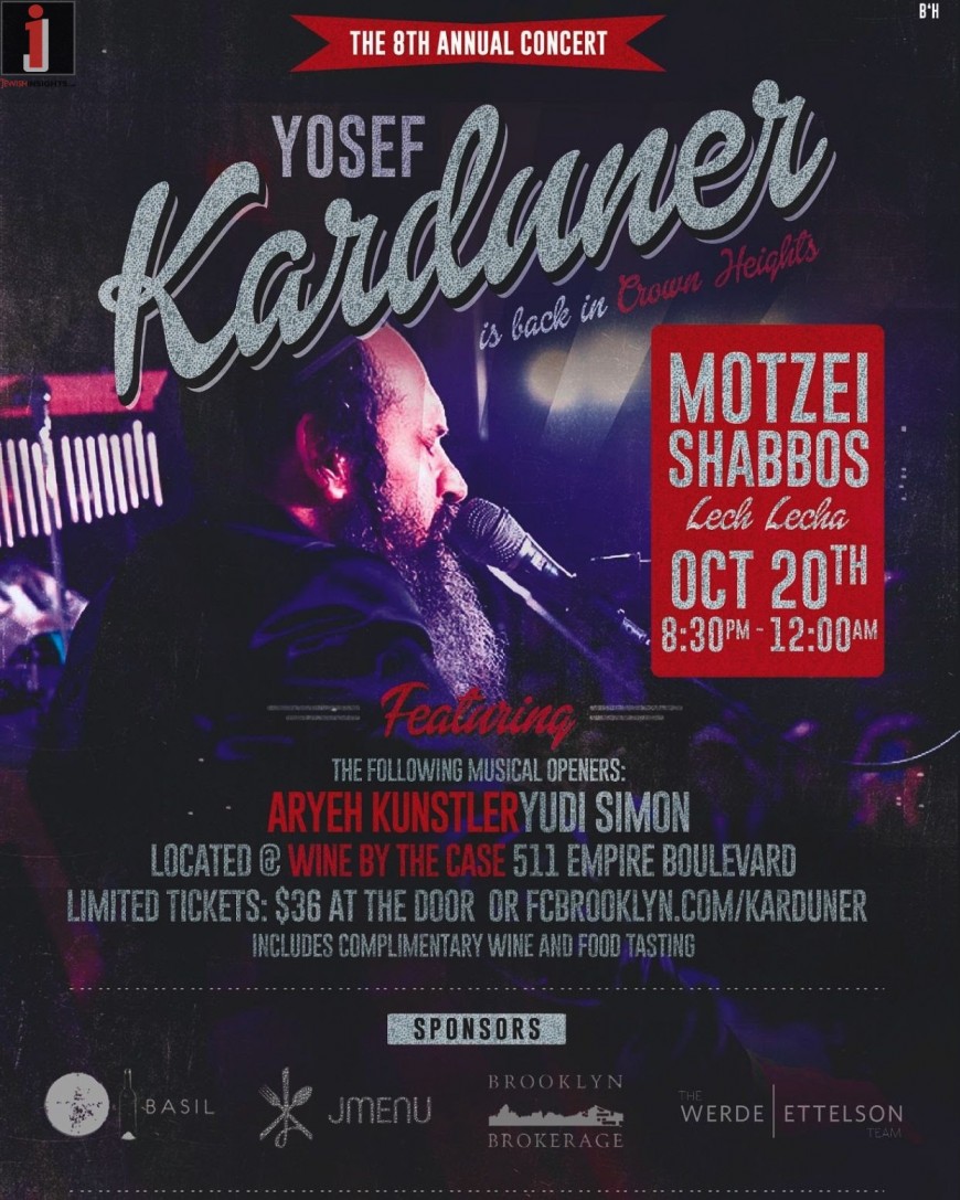 8th Annual Yosef Karduner Concert in Crown Heights!