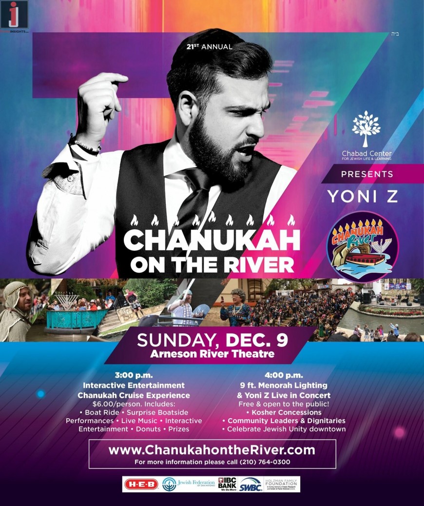 CHANUKAH ON THE RIVER  With YONI Z