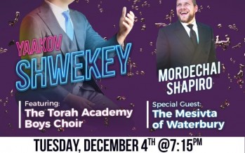 TA of Boca Raton Presents The 5th Annual Chanukah Concert: YAAKOV SHWEKEY & MORDECHAI SHAPIRO