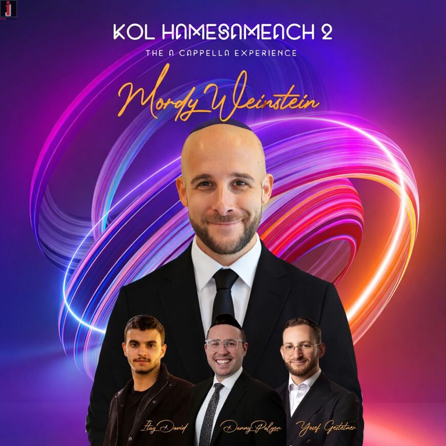Mordy Weinstein With An Upbeat A Cappellla Album “Kol Hamesameach 2”