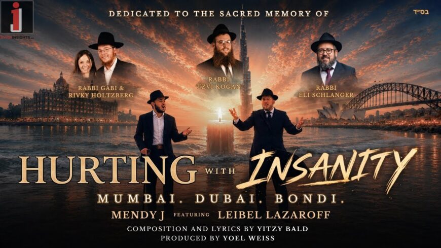 Singer Mendy J & Bondi Beach Survivor Leibel Lazaroff Sing for Mumbai, Dubai & Bondi: “Hurting with Insanity”
